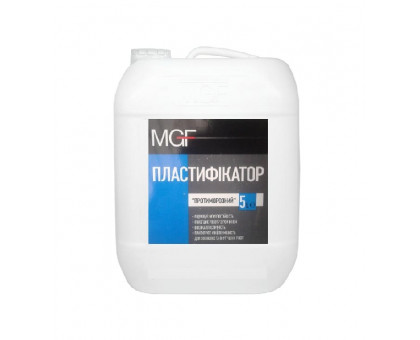 Пластификатор противоморозный MGF для бетонных и цементных растворов (5 л)