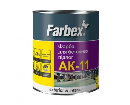 Краска-эмаль для бетонных полов Farbex АК-11 (2,8 кг, 12 кг)