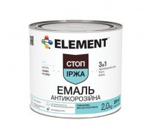 Эмаль антикоррозийная 3 в 1 ELEMENT (2 кг)