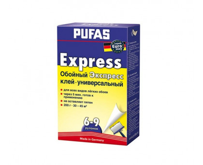 Клей для шпалер PUFAS Euro Експрес універсальний (200 г)
